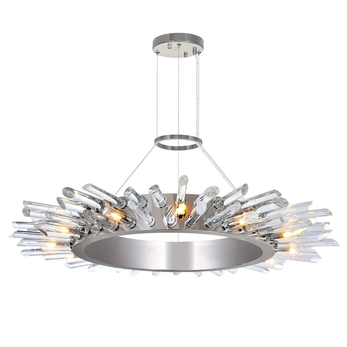 CWI Lighting Thorns 12 Light Chandelier, Polished Nickel