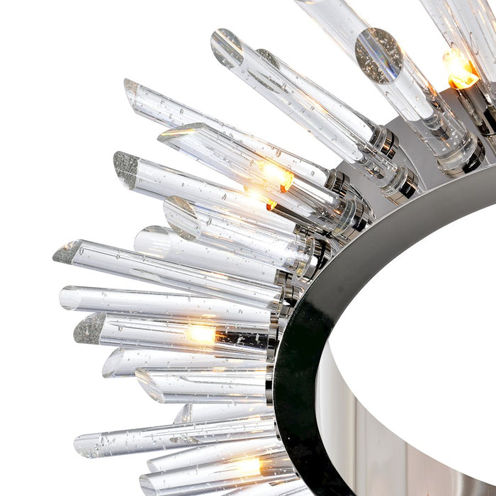 CWI Lighting Thorns 12 Light Chandelier, Polished Nickel