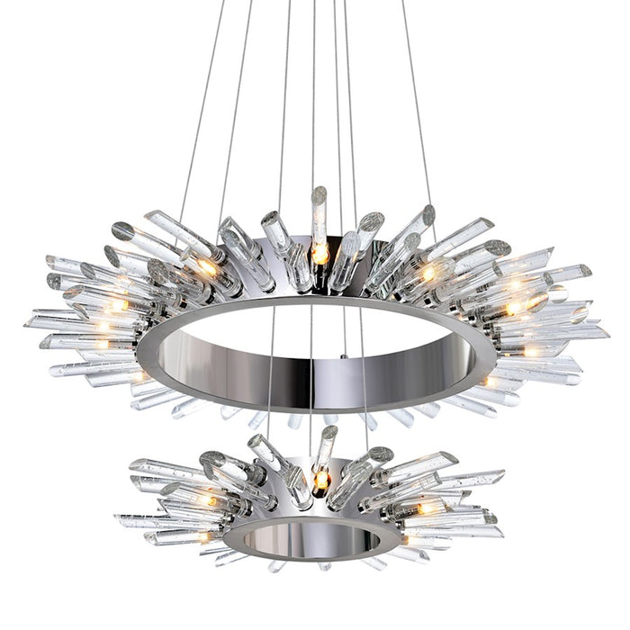 CWI Lighting Thorns 18 Light Chandelier, Polished Nickel - 1170P32-18-613