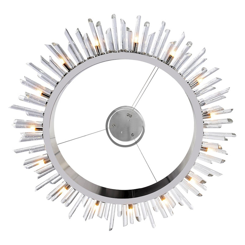 CWI Lighting Thorns 15 Light Chandelier, Polished Nickel