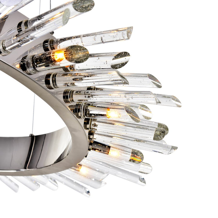 CWI Lighting Thorns 15 Light Chandelier, Polished Nickel
