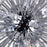 CWI Lighting Starburst 20 Light Down Chandelier, Chrome/Black