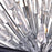 CWI Lighting Starburst 20 Light Down Chandelier, Chrome/Black