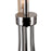 CWI Meduse 5 Light Up Chandelier, Polished Nickel/Champagne