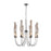 CWI Meduse 8 Light Up Chandelier, Polished Nickel/Champagne - 1203P21-8-613