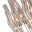 CWI Meduse 22 Light Up Chandelier, Polished Nickel/Champagne