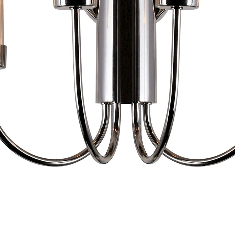CWI Meduse 4 Light Wall Sconce, Polished Nickel/Champagne