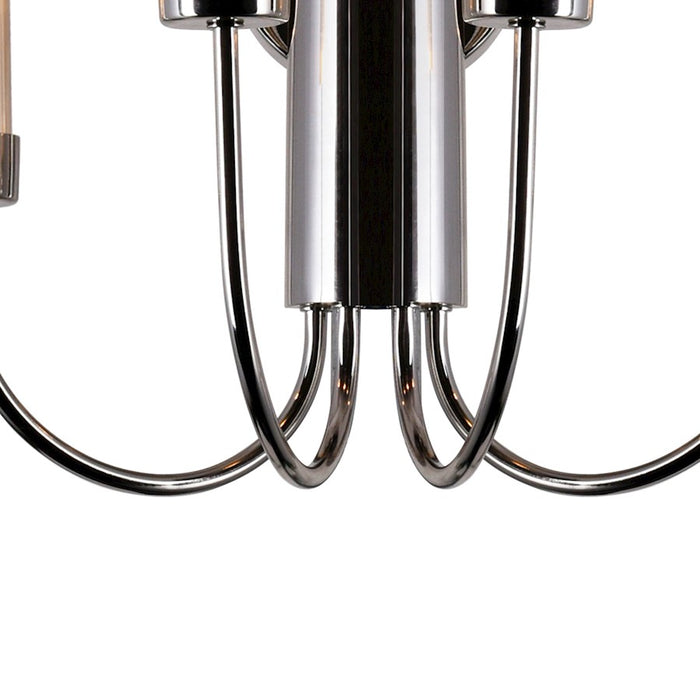 CWI Meduse 4 Light Wall Sconce, Polished Nickel/Champagne