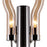 CWI Meduse 4 Light Wall Sconce, Polished Nickel/Champagne