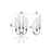 CWI Meduse 4 Light Wall Sconce, Polished Nickel/Champagne