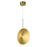 CWI Lighting Ovni 12" Down Mini Pendant, Brass - 1204P12-1-625