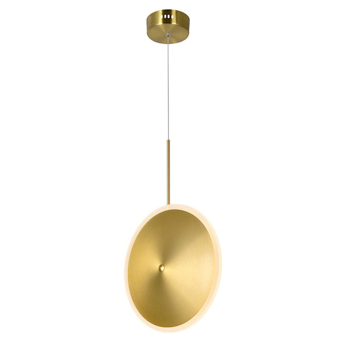 CWI Lighting Ovni 12" Down Mini Pendant, Brass - 1204P12-1-625