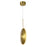 CWI Lighting Ovni 12" Down Mini Pendant, Brass