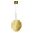 CWI Lighting Ovni 12" Down Mini Pendant, Brass