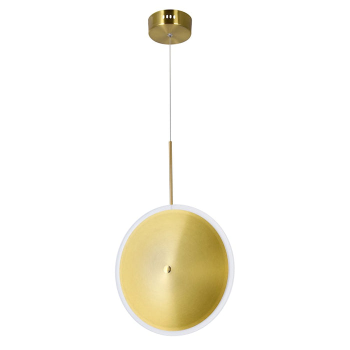 CWI Lighting Ovni 12" Down Mini Pendant, Brass