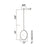 CWI Lighting Ovni 12" Down Mini Pendant, Brass