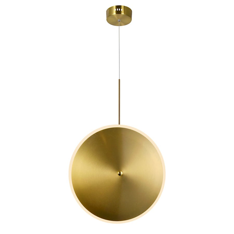CWI Lighting Ovni 16" Down Pendant, Brass