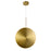 CWI Lighting Ovni 16" Down Pendant, Brass