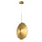 CWI Lighting Ovni 16" Down Pendant, Brass