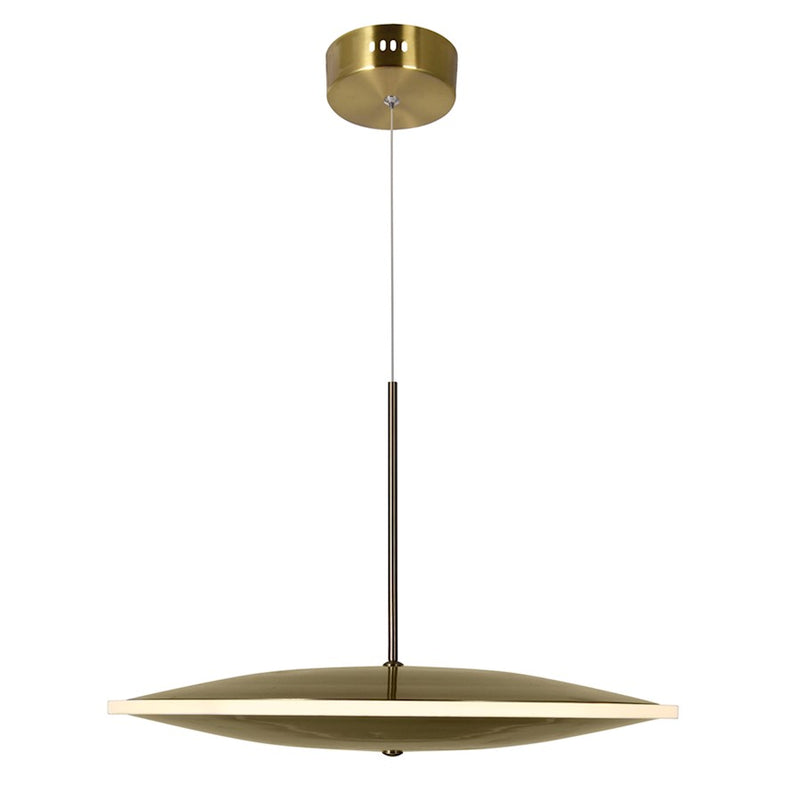 CWI Lighting Ovni Down Pendant, Brass