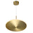 CWI Lighting Ovni Down Pendant, Brass