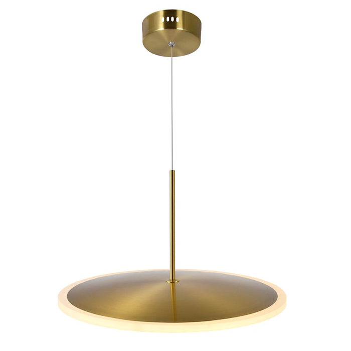 CWI Lighting Ovni Down Pendant, Brass