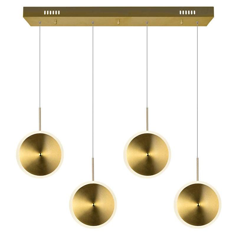 CWI Lighting Ovni 30" Chandelier, Brass