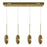 CWI Lighting Ovni 30" Chandelier, Brass
