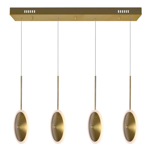 CWI Lighting Ovni 30" Chandelier, Brass