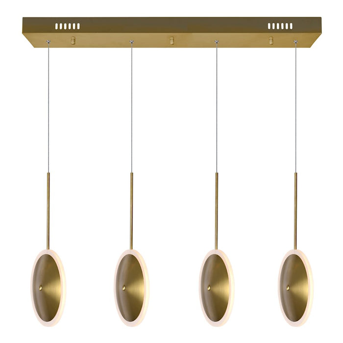 CWI Lighting Ovni 30" Chandelier, Brass