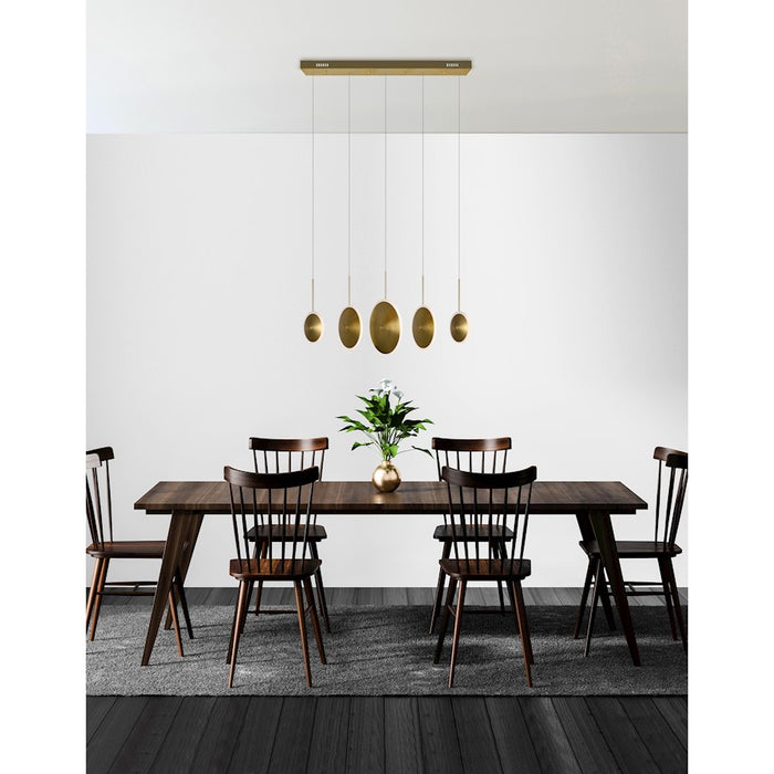 CWI Lighting Ovni 43" Chandelier, Brass