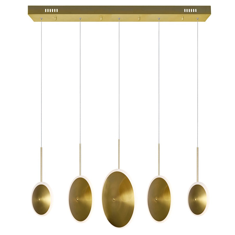 CWI Lighting Ovni 43" Chandelier, Brass
