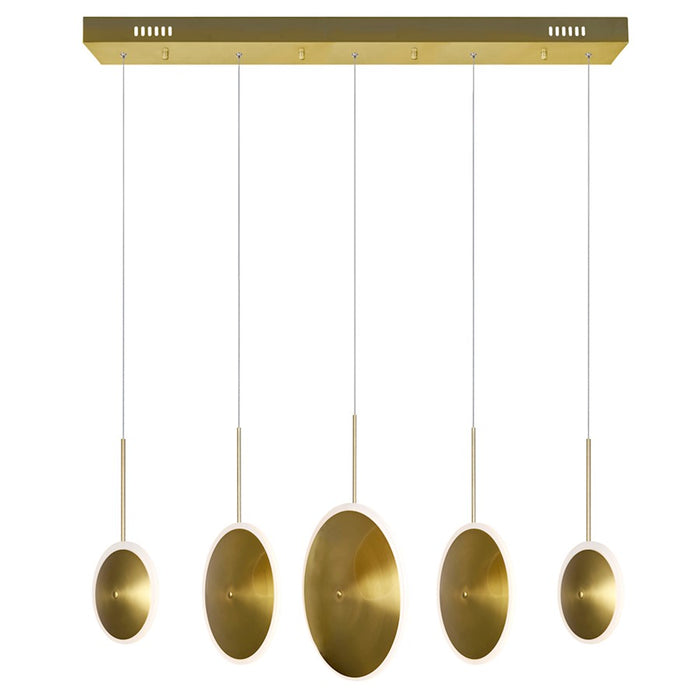 CWI Lighting Ovni 43" Chandelier, Brass