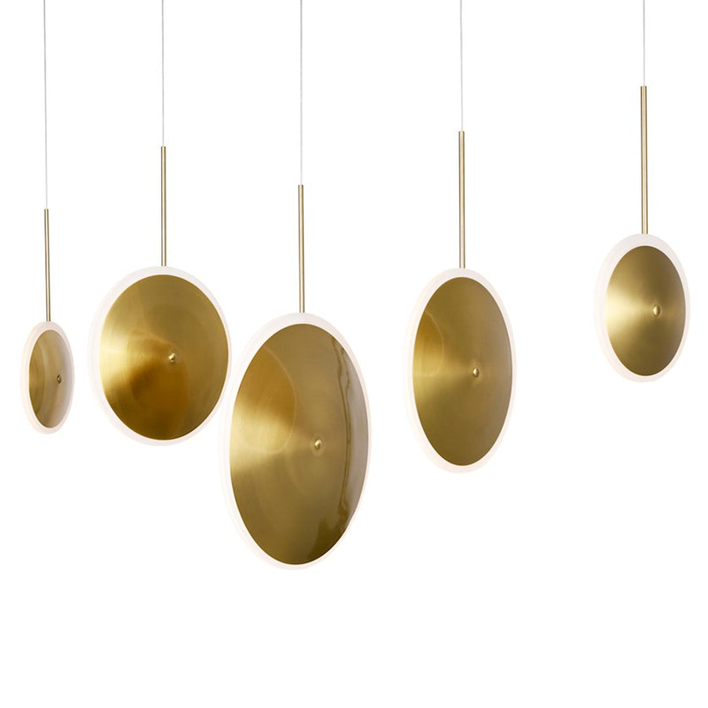 CWI Lighting Ovni 43" Chandelier, Brass