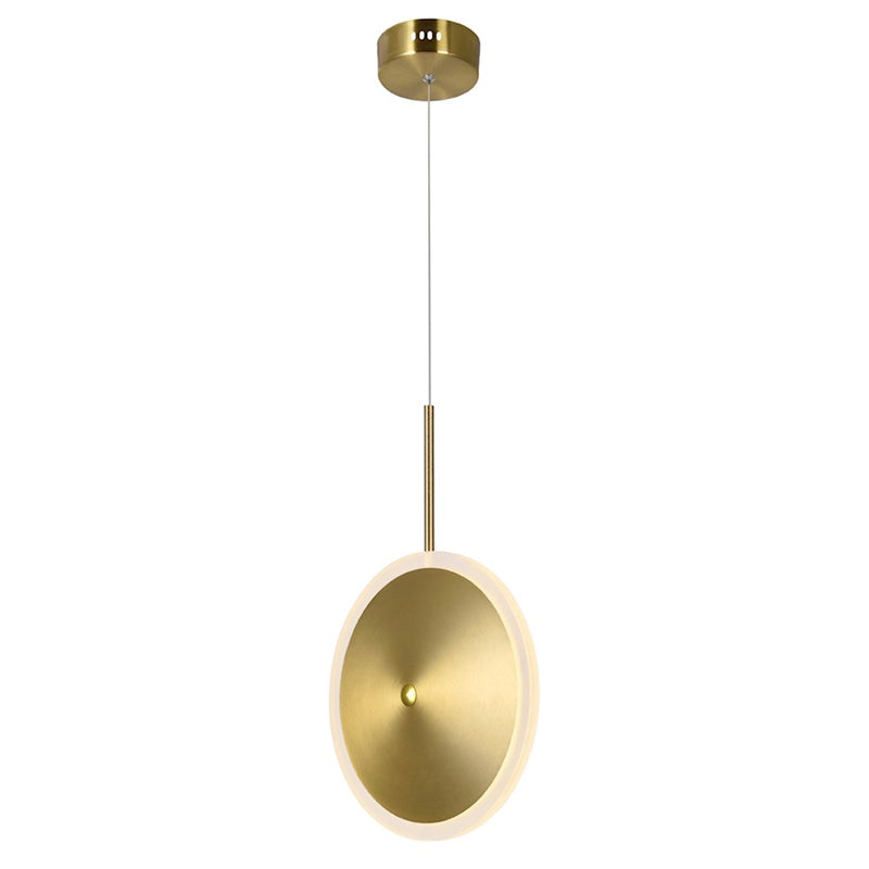 CWI Lighting Ovni 8" Down Mini Pendant, Brass