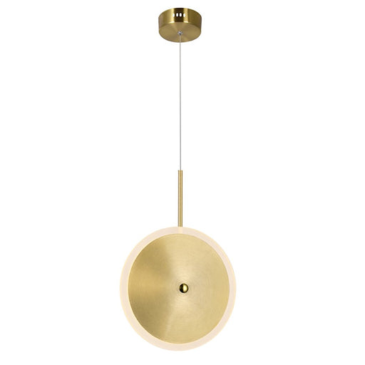 CWI Lighting Ovni 8" Down Mini Pendant, Brass