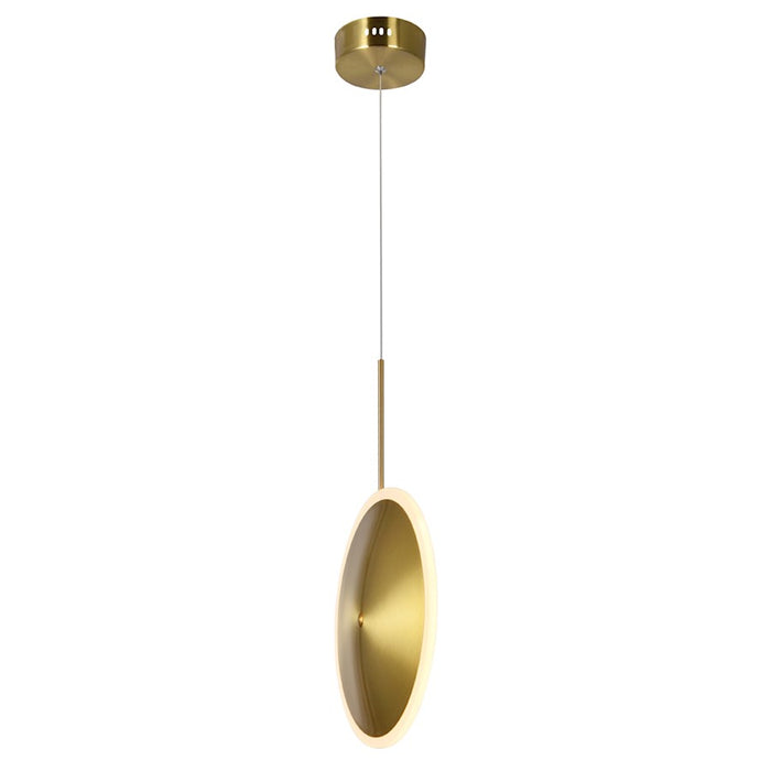 CWI Lighting Ovni 8" Down Mini Pendant, Brass