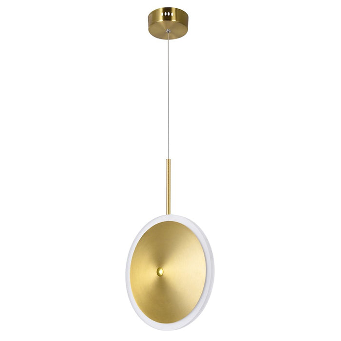 CWI Lighting Ovni 8" Down Mini Pendant, Brass