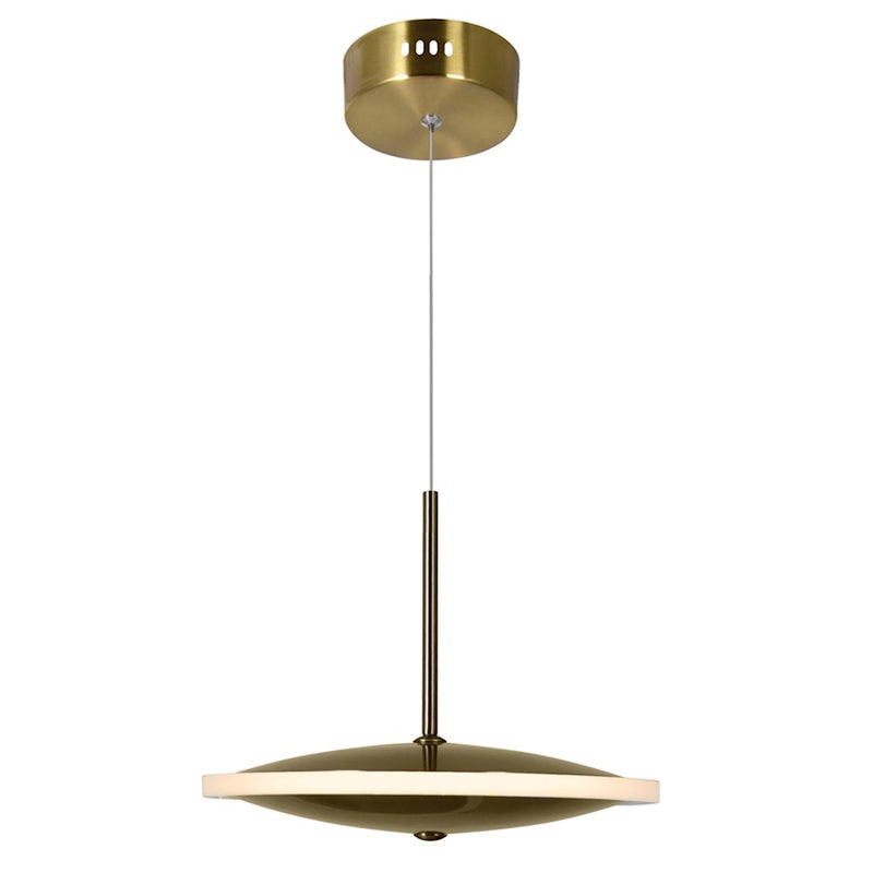 CWI Lighting Ovni Down Mini Pendant, Brass