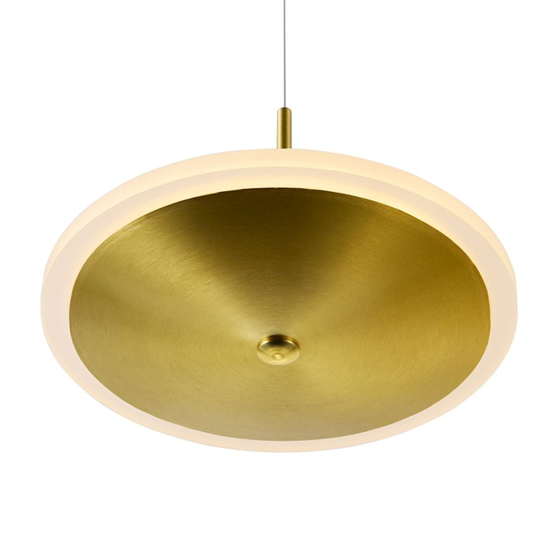 CWI Lighting Ovni Down Mini Pendant, Brass