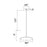CWI Lighting Ovni Down Mini Pendant, Brass