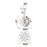 CWI Pallocino 15 Light Down Chandelier, Chrome/Clear/Smoke