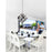 CWI Pallocino 27 Light Down Chandelier, Chrome/Clear/Smoke