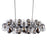 CWI Lighting Pallocino 27 Light Chandelier, Chrome/Clear/Smoke