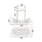 CWI Lighting Pallocino 27 Light Chandelier, Chrome/Clear/Smoke