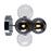 CWI Lighting Pallocino 3 Light Wall Sconce, Chrome/Clear/Smoke