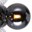 CWI Lighting Pallocino 3 Light Wall Sconce, Chrome/Clear/Smoke