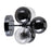 CWI Lighting Pallocino 3 Light Wall Sconce, Chrome/Clear/Smoke