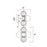 CWI Lighting Pallocino 3 Light Wall Sconce, Chrome/Clear/Smoke