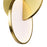 CWI Lighting Tranche Down Mini Pendant, Brushed Brass